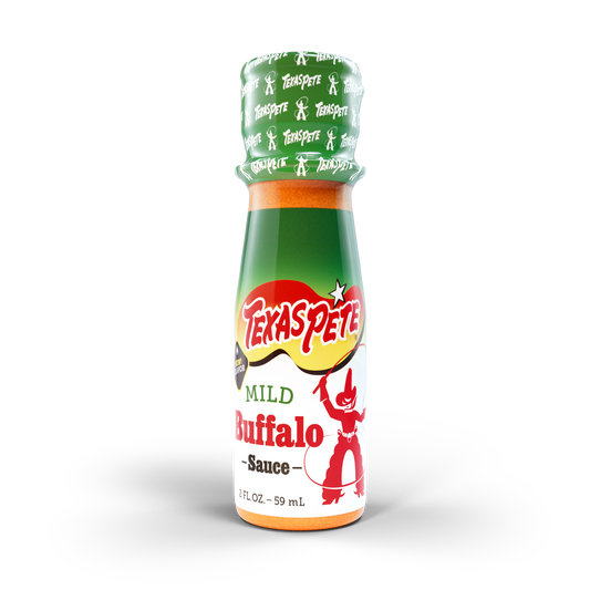 2 oz Texas Pete Mild Buffalo sauce bottle
