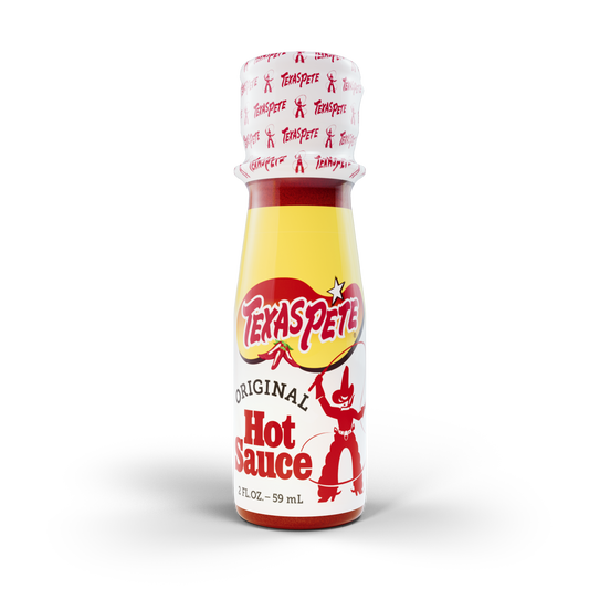 2oz Texas Pete hot sauce bottle