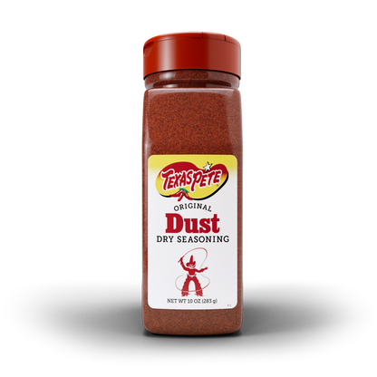 10 oz Texas Pete Original Dust dry seasoning bottle