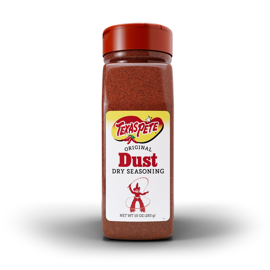 10 oz Texas Pete Original Dust dry seasoning bottle