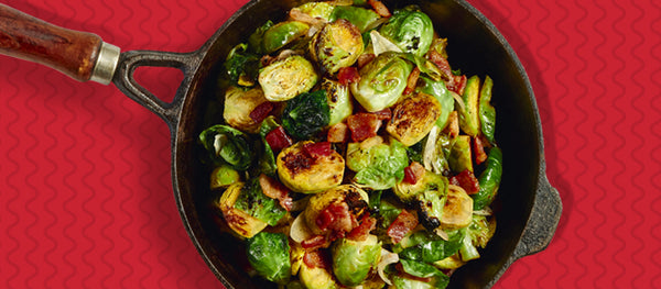 Spicy Garlic Brussels Sprouts