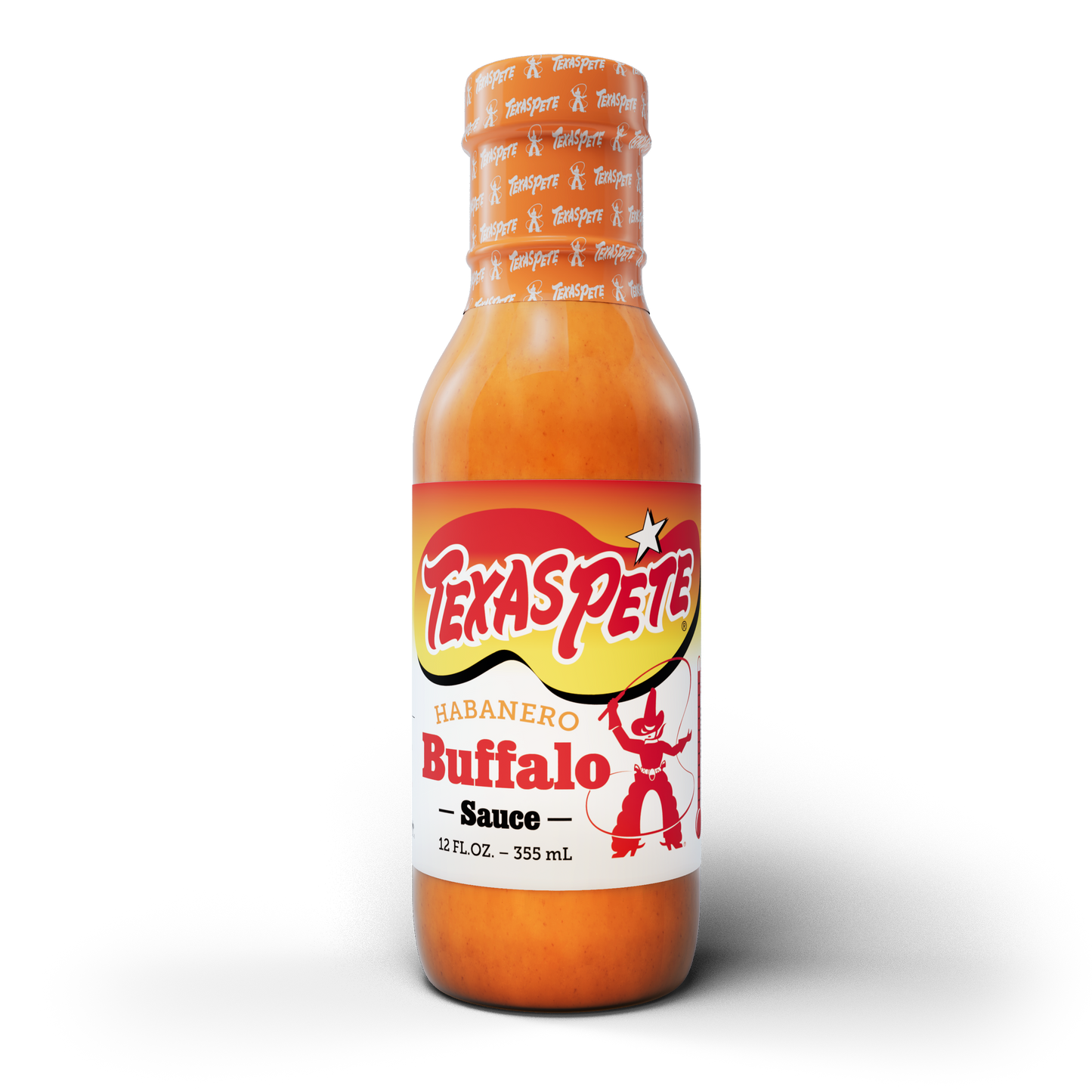 12 oz Bottle of Texas Pete Habanero Buffalo Sauce