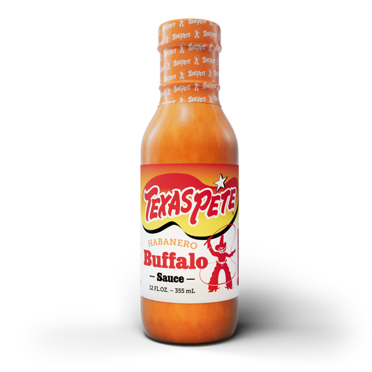 12 oz Bottle of Texas Pete Habanero Buffalo Sauce