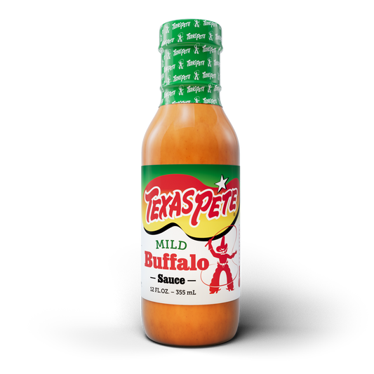 12oz Bottle of Texas Pete Mild Buffalo Sauce