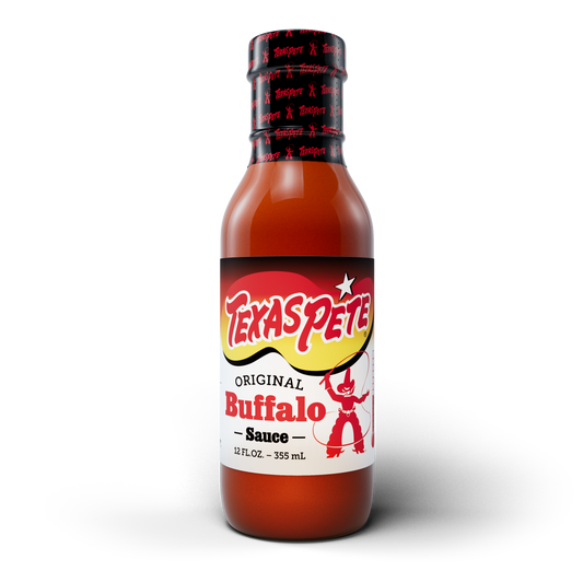 12 Fl. Oz. Bottle of Texas Pete Original Buffalo Sauce