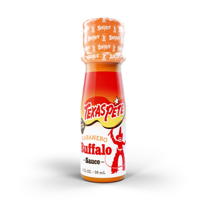 2oz Texas Pete Habanero Buffalo sauce bottle