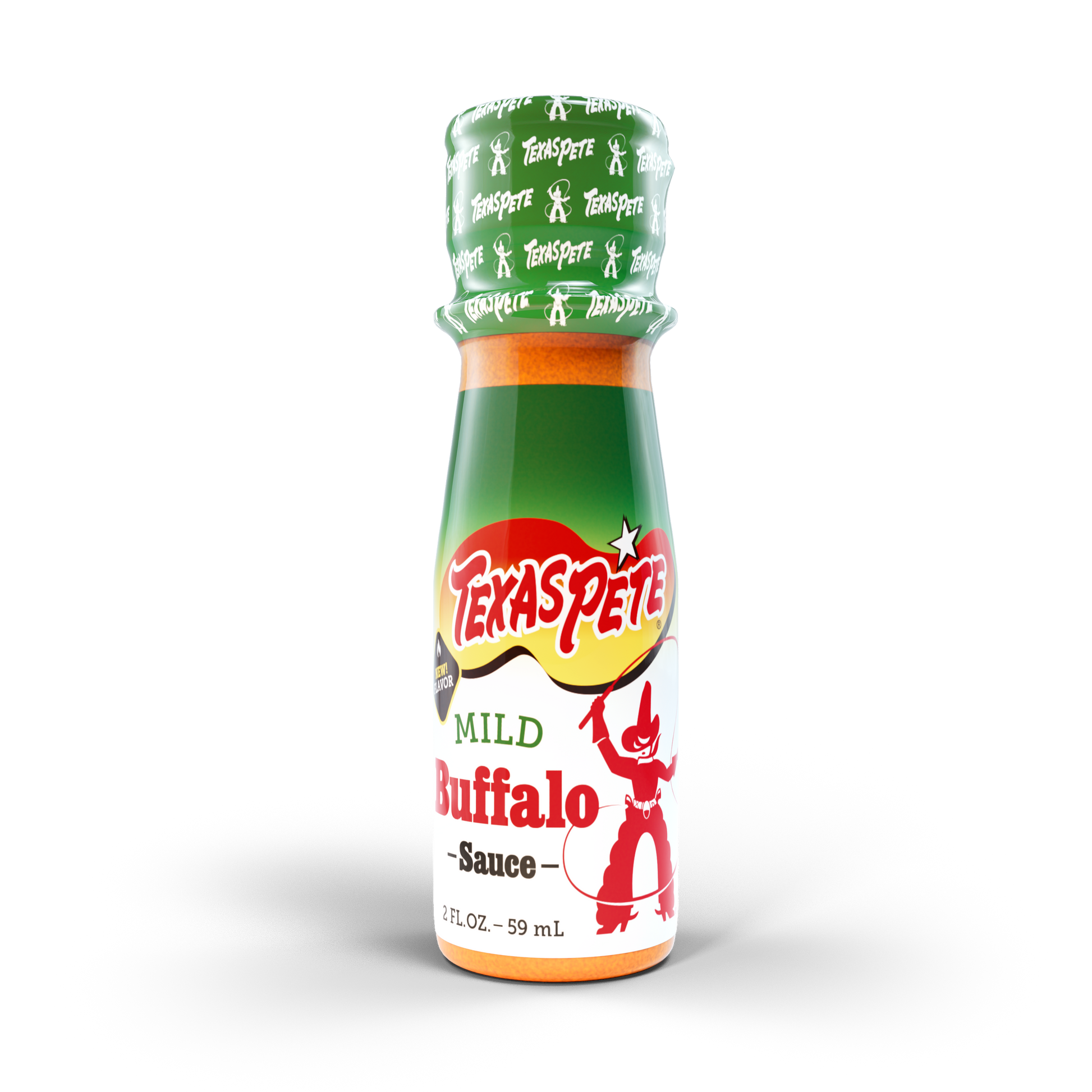 2 oz Texas Pete Mild Buffalo sauce bottle