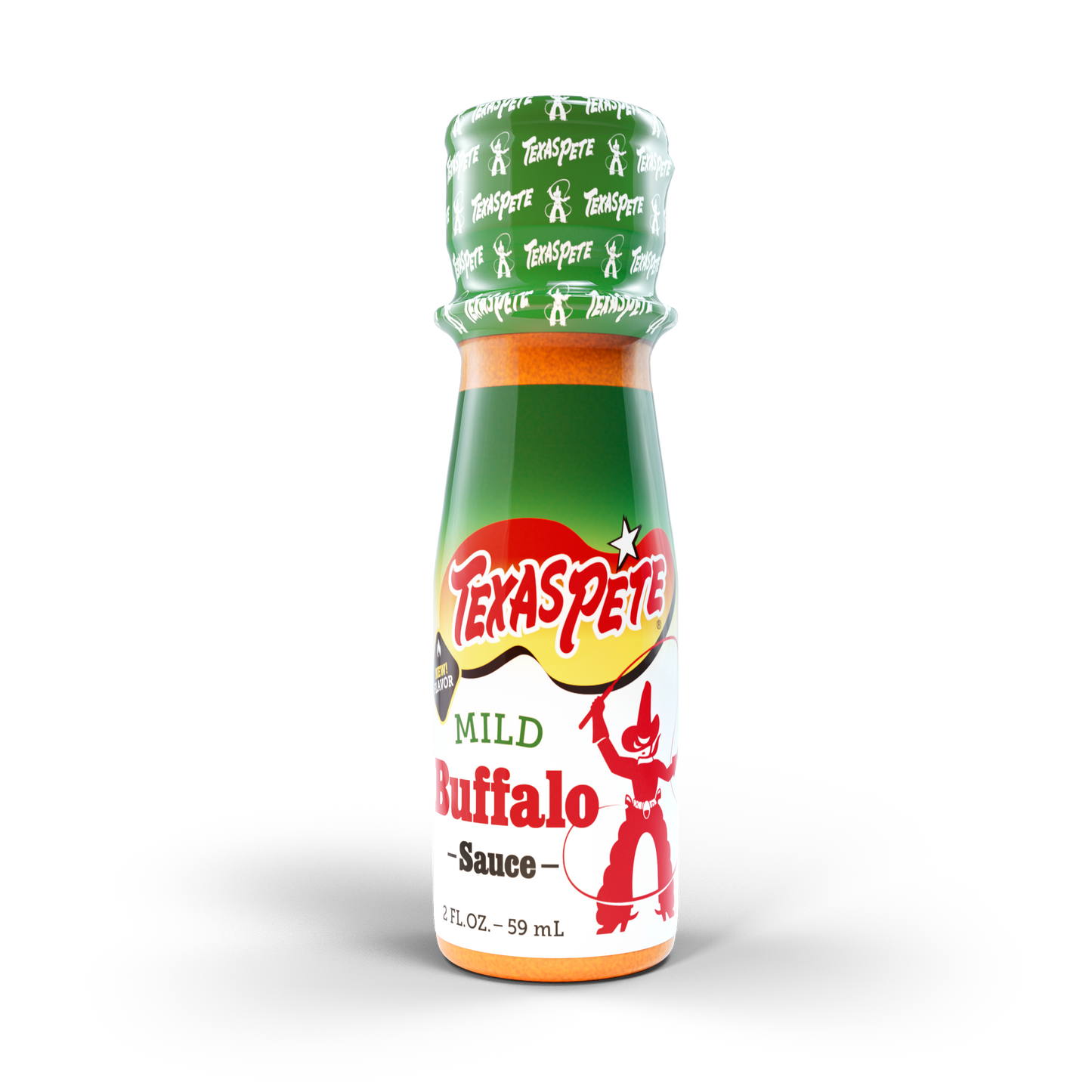 2oz Texas Pete Mild Buffalo sauce bottle