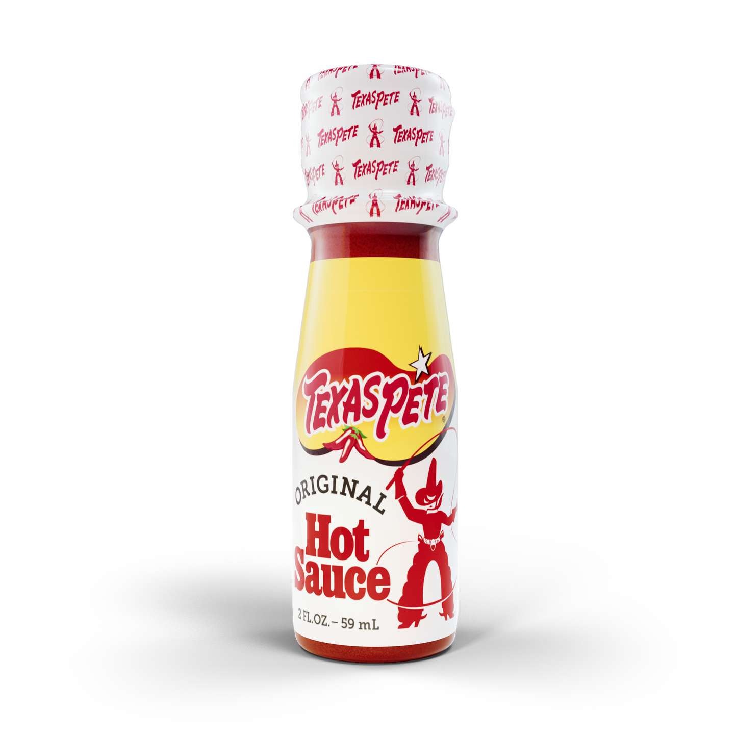 2oz Texas Pete hot sauce bottle