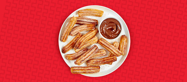 Texas Pete® Air Fryer Churros with a Nutella Sauce