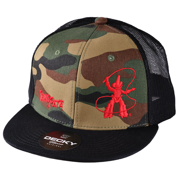 Trucker Hat  - Camo – Flat Bill