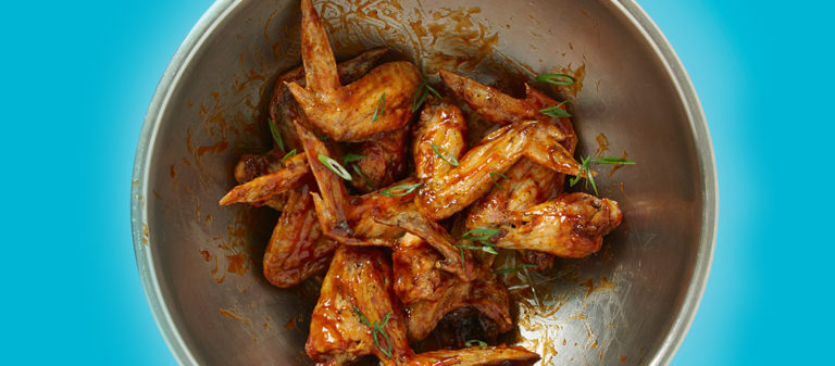CHA! Hoisin-Glazed Roasted Chicken Wings
