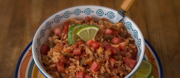 Texas Pete® Curried Chicken CHA! Stew with Golden Rice