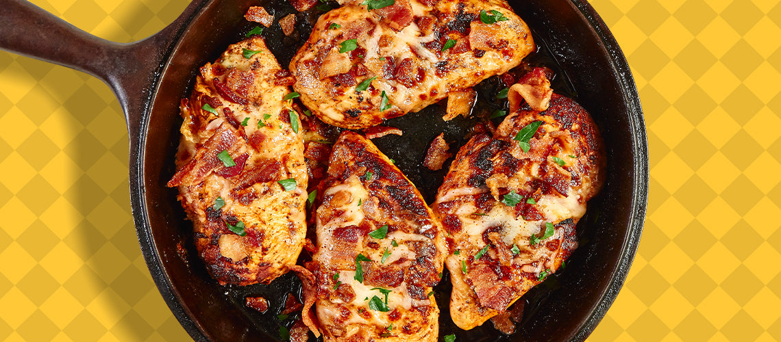 Dusted Cheesy Bacon Ranch Chicken