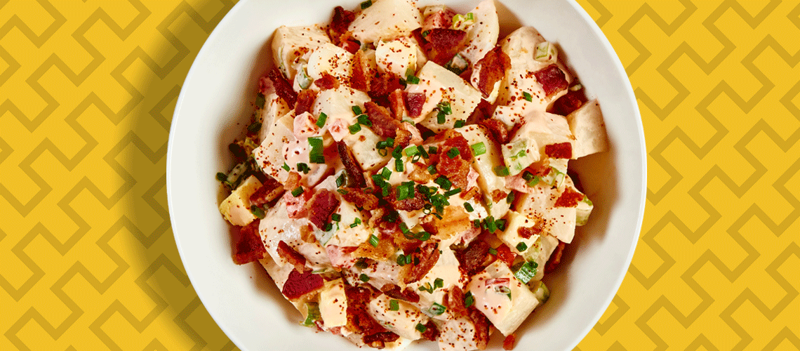 Flaming Potato Salad