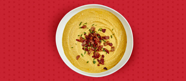 Roasted Cauliflower and Cheese Soup