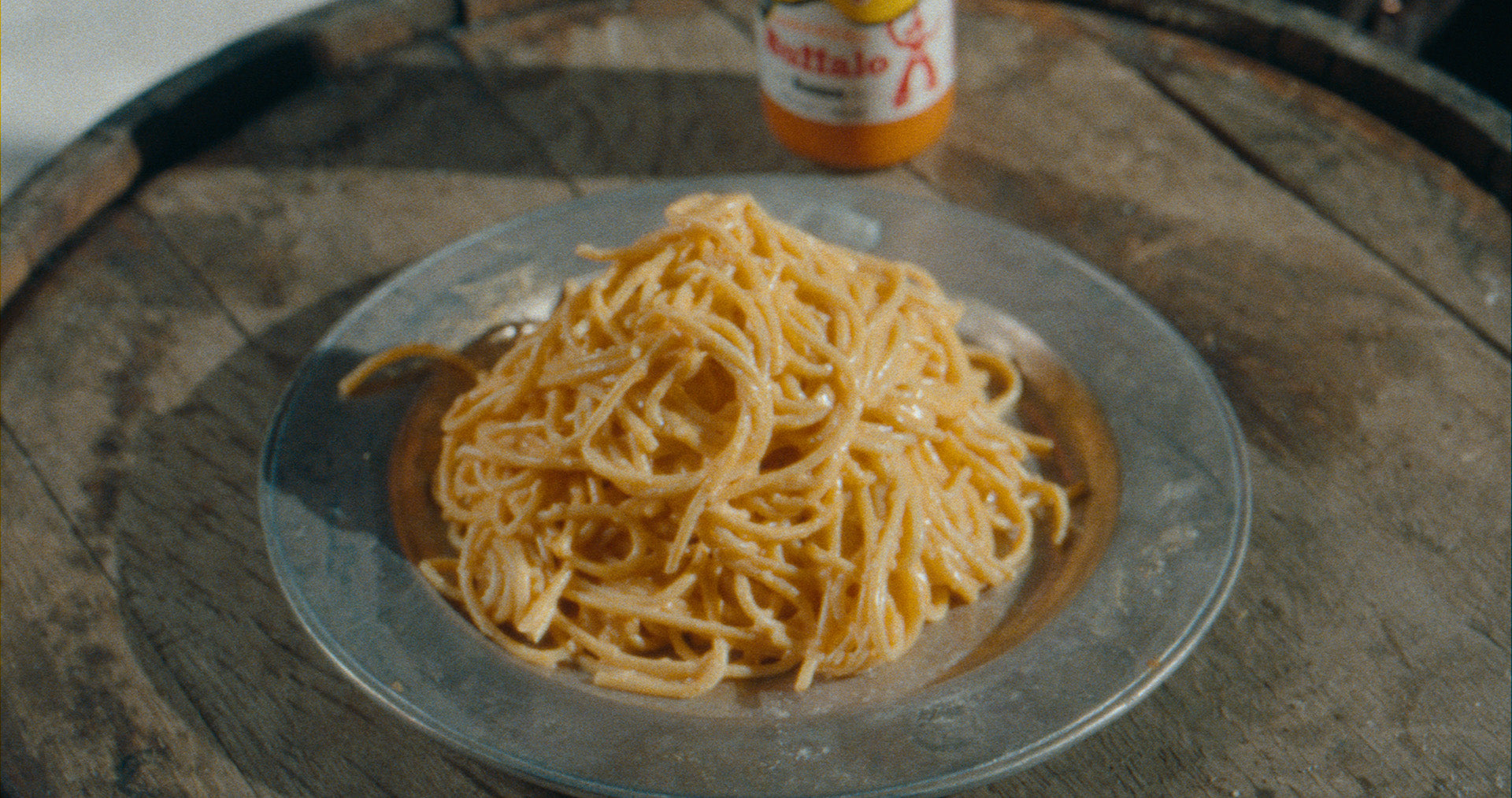 Spaghetti Alfredo with Texas Pete® Habanero Buffalo Sauce