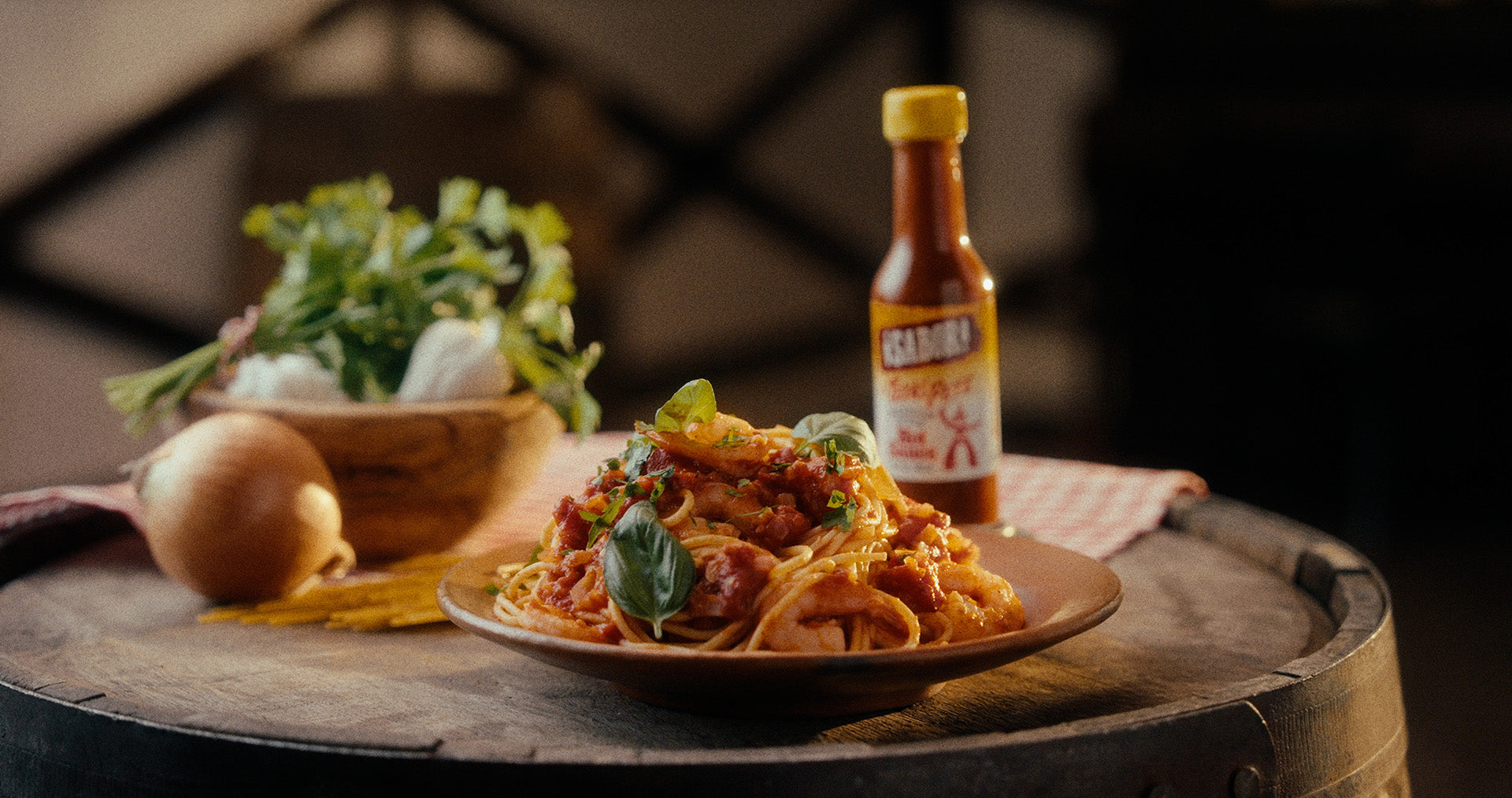 Spaghetti Fra Diavolo with Texas Pete® Sabor!