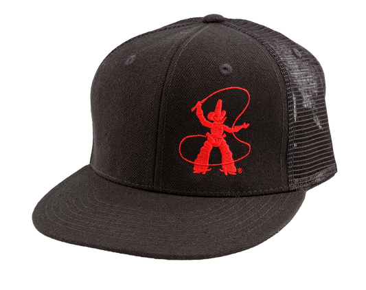 Trucker Hat  - Black – Flat Bill