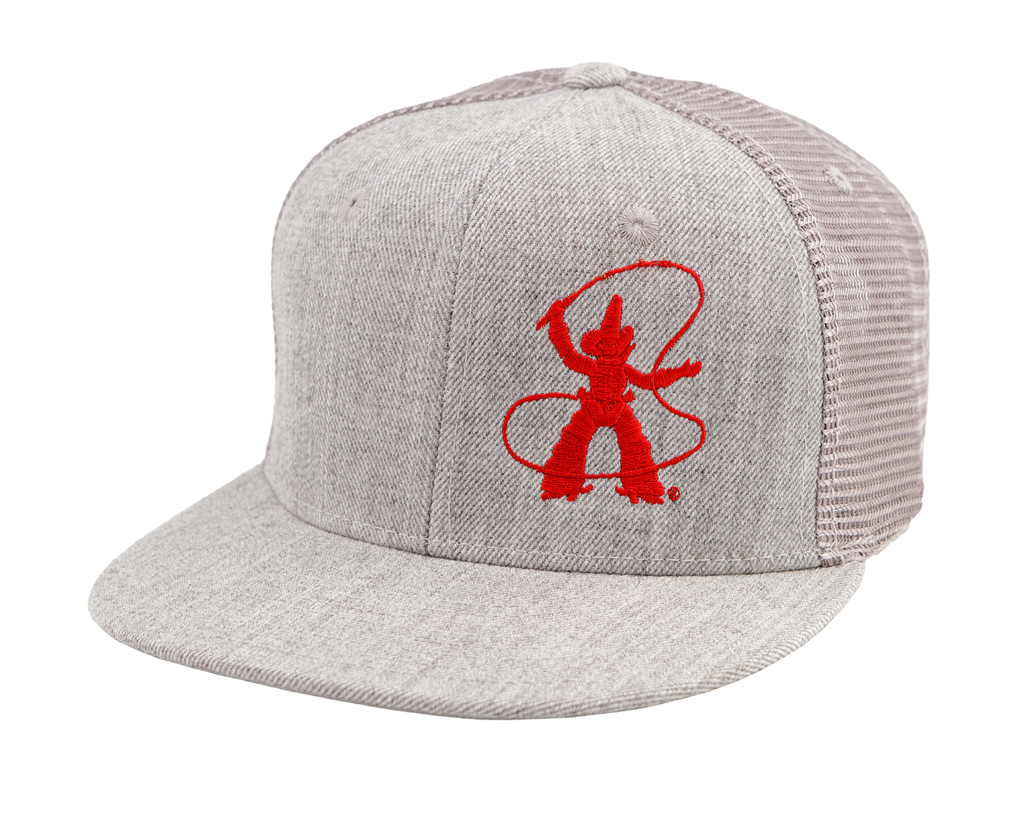 Trucker Hat  - Gray – Flat Bill