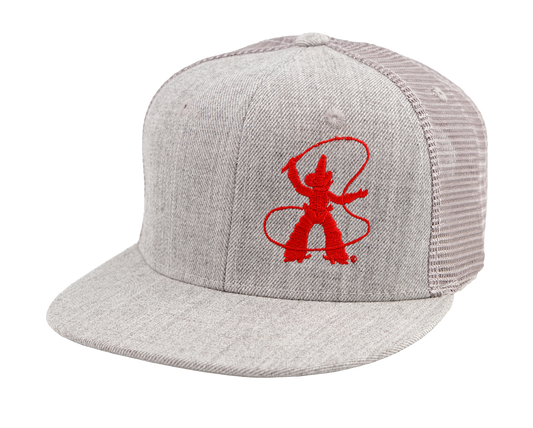 Trucker Hat  - Gray – Flat Bill