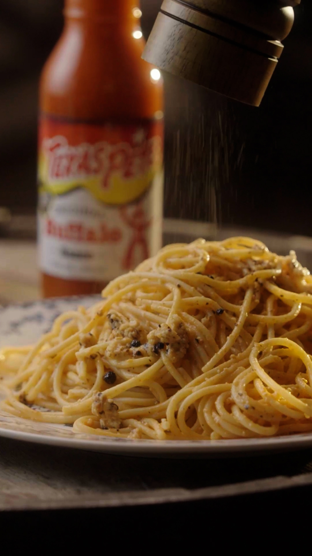 Cacio e Pepe with Texas Pete® Original Buffalo Sauce