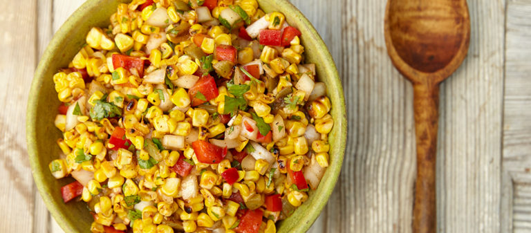 Roasted Corn and Poblano Salad