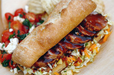 Texas Pete® Pork Tenderloin with Apple Napa Slaw