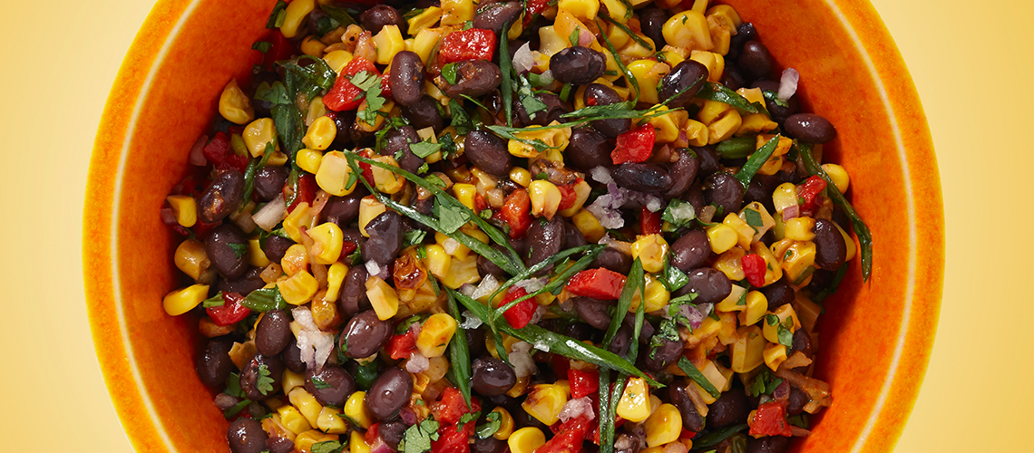 Texas Pete Spicy Roasted Corn and Black Bean Salad