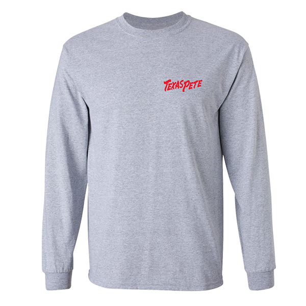 Gray Long Sleeve T-shirt | Texas Pete